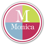 Name Doodles - Personalized Melamine Plates (Fleetwood Spring) (801A-P13)